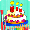 Coloring cake for kids