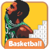 Basketball Pixel Art Coloring - Color by Number