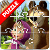 Game Puzzle Anak Masha and The Bear