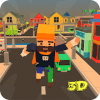 Grand Toon City Flying Blocky Hero Rescue Mission