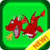 Dragons color by number: Pixel art dragon coloring