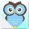 Owl Coloring By Number Pixel Art