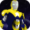 captain superhero fight iron avenger