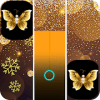 Gold Glitter ButterFly Piano Music Tiles *