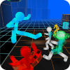 Stickman Neon Warriors Street Fighting