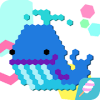 HexaParty  Pixel art coloring book for kids