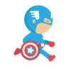 captain america Running