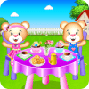 Toy Tea Party  Cleaning and Cooking Game