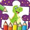 Dinosaur Coloring Book & Puzzle