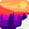 Landscape Coloring By Number  Pixel Art