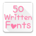 Written Fonts 50