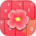 Keyboard Flower Theme Free