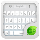 GO Keyboard Flat White Theme