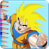 Saiyan DBZ Hero Goku Coloring Book Free