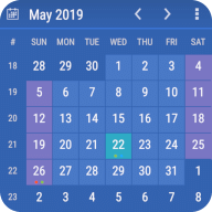 行事历小工具 (Calendar widget)