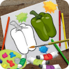 Vegetables Coloring Book games for kids