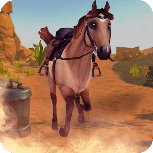 Horse Riding Games : Wild Cowboy Racing Simulator