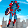 Superhero Flying Captain Robot Theft Auto