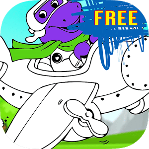 Coloring Book Of Barney Dino