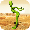 Dame Tu Cosita: Green Alien Hero Game