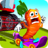 Skateboard Veggie Runners: Running & Jumping Game