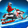 Winter Sports Game: Risky Road Snowmobile Race