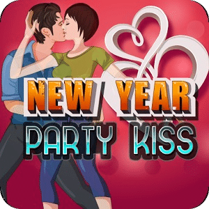 New Year Party Kiss