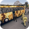 Us army soldiers transport- military bus transport