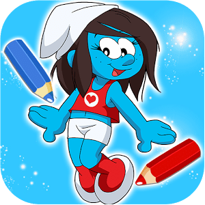 Smurfy Coloring Game