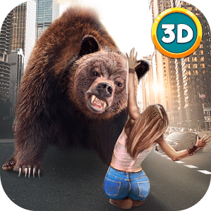 Hungry Bear City Attack Sim 3D