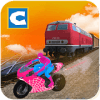 Superhero Train vs Bike Racing Simulator