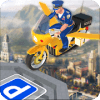 Flying Police Bike Rider Marshal : Rescue Mission