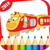 Trains Game Coloring Book For Kids