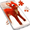 Cute Reindeer Puzzle Game