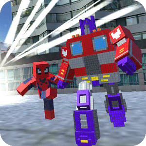 Craft Robot: Start Spider Hero War