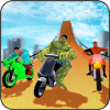 Superhero Bike Impossible Ramps City Stunts