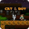 Cat And Boy