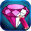 Сoloring book Diamonds - color art pictures free