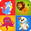 Animals memory game for kids