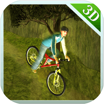 上坡自行车疯狂车手3d