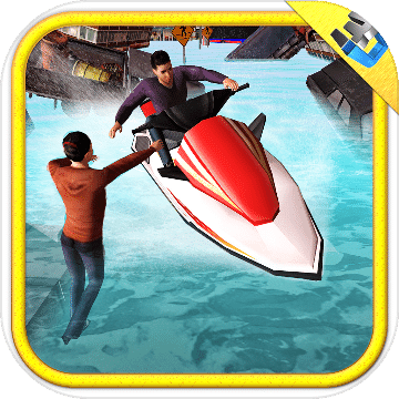 喷气滑雪救援和快艇乘驾