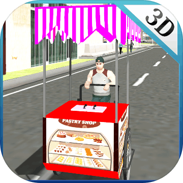 面包店糕点派送男孩骑手模拟
