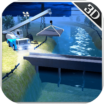 城市建设水坝建设者和卡车驾驶