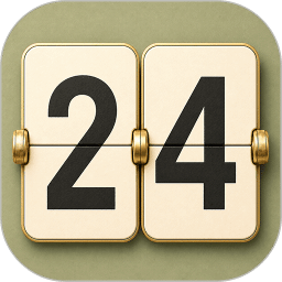 翻页时钟24H